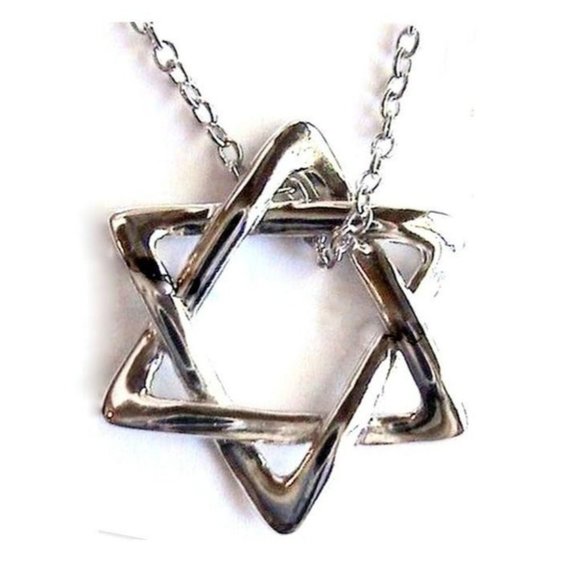 Beauty for Ashes Jewelry - Israel Star of David Charm 925 Sterling Silver Chain Necklace